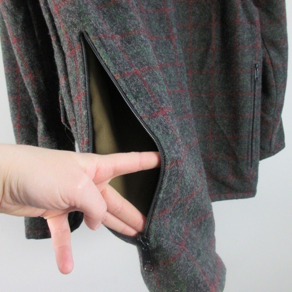 Johnson Woolen Mills Quilted Coat Men 46 Wool Plaid Vtg Outdoor Hunting 1730 - Picture 12 of 16